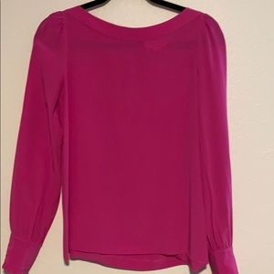 Kate spade pink long sleeve peasant top